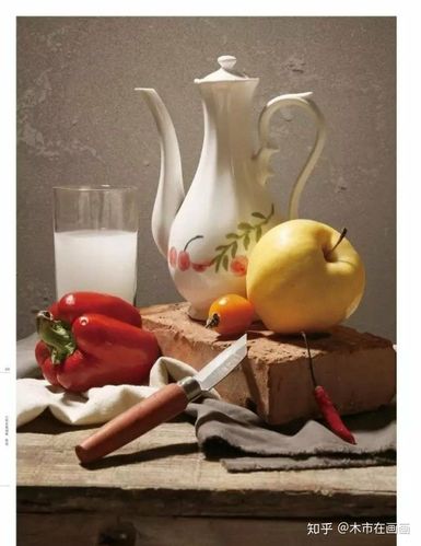 美术绘画素材素描色彩静物绘画实物构图照片