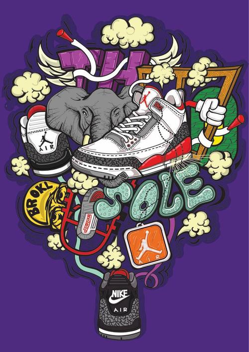 同上,这张是air jordan 3代. 后续还有很多张,慢慢发[billd扯]