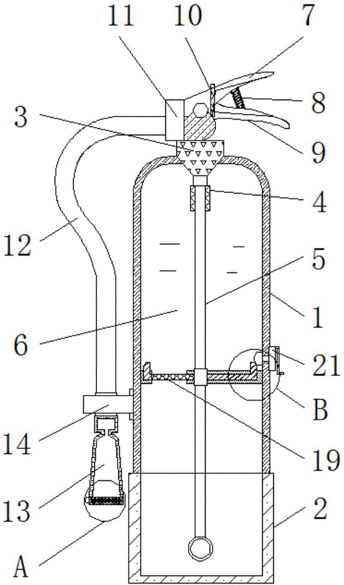 一种便于控制灭火剂剂量的高层建筑消防用灭火器的