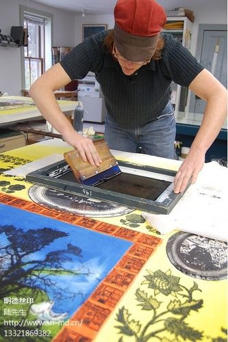 手工丝印版画 上海丝印版画 手工丝网版画 明德供