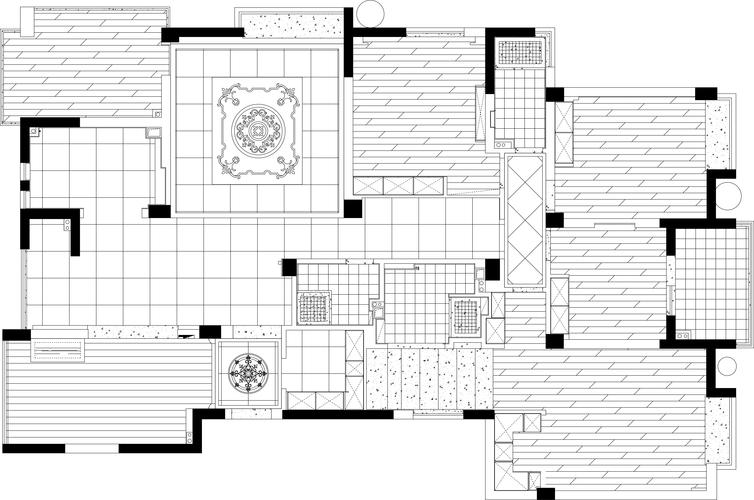 原创这才是地面拼花你那只是铺了几块砖