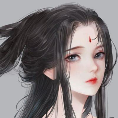 高清有意境的唯美古风漫画女生头像图片