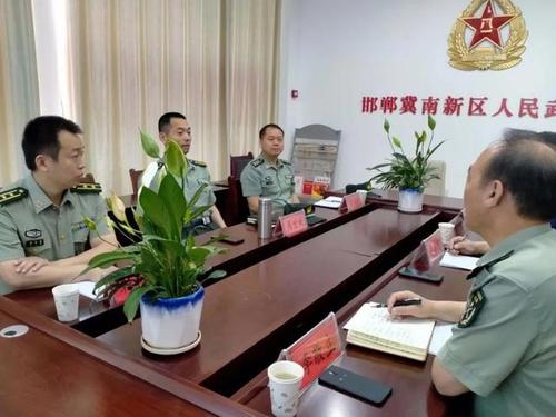 邯郸军分区政委周世斌到冀南新区调研基层武装阵地建设工作