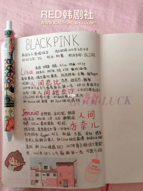 今日份blackpink手帐_手帐_blackpink_兴趣爱好_文具