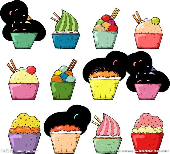 卡通雪糕冰激凌图片