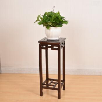 圣牧创榆木实木花架中式仿古客厅绿萝盆景架木质阳台室内落地置物架a