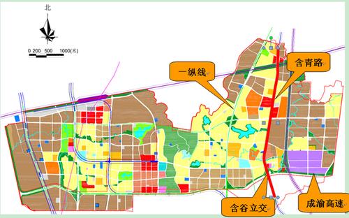 重庆高新区(原九龙坡区)含谷片区含青路二期启动建设