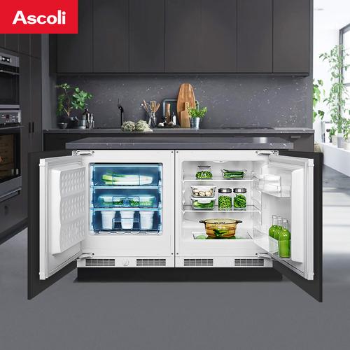 ascoli卧式冰箱家用台下嵌入式厨房小型冷冻迷你内嵌式矮小冰柜已售