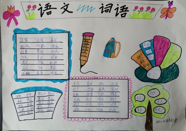 48班"语文词语手抄报"作品展示