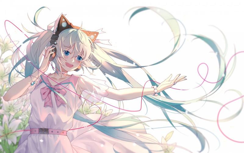 唯美公主殿下初音未来高清壁纸-动漫壁纸-高清动漫