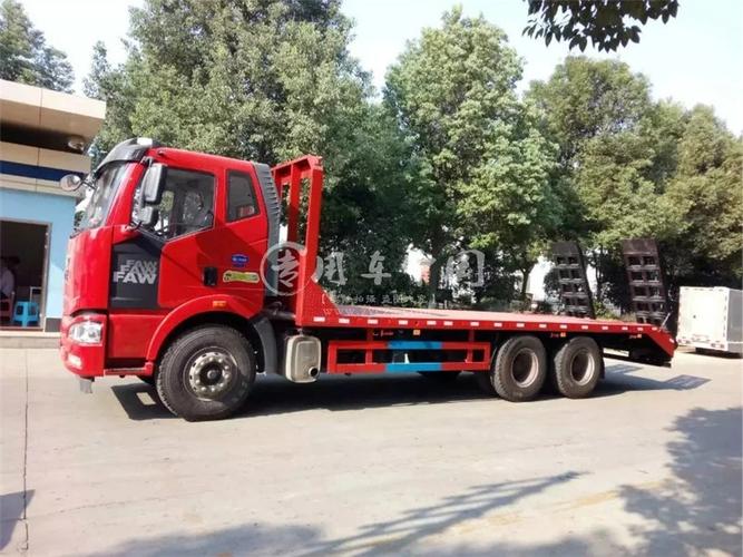 解放j6后双桥平板车