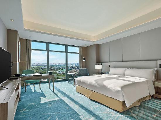 周末五一不加价北京通州北投希尔顿酒店希尔顿大床房1晚含早餐运河