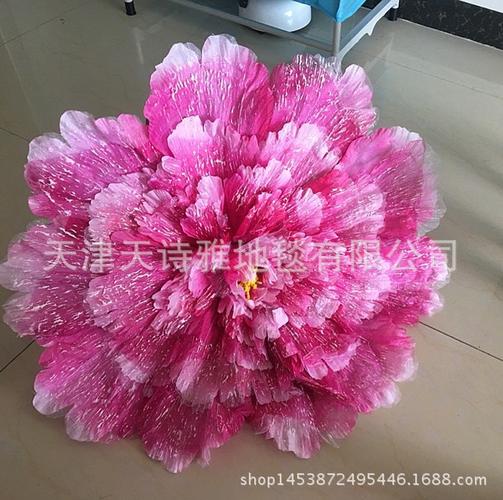 舞蹈道具 仿真牡丹花手花手拿花 舞台跳舞演出表演伞蹈广场舞批发