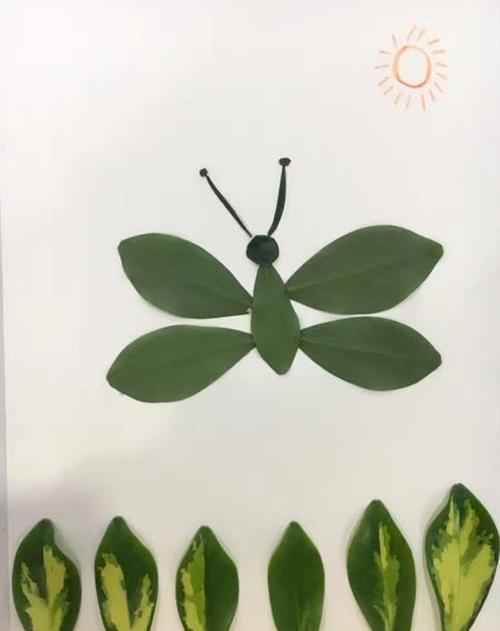 亲子画|有趣的20种叶子拼画更能让孩子发挥创造力