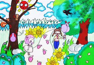 以春天为主题的六年级的画