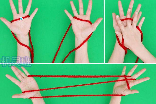 单人翻花绳教程:怎么翻绳青蛙(步骤图解)