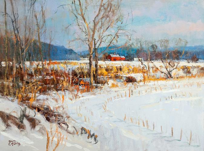 美国peter fiore 的雪景画欣赏