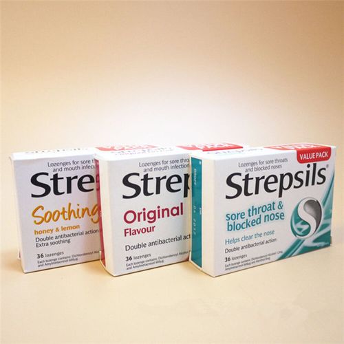 澳洲进口strepsils使立消润喉糖喉咙不适四种口味32粒/盒包邮香橙