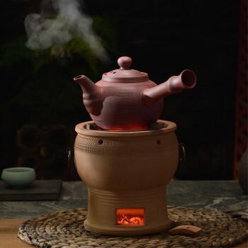 碳炉烧木炭炉泥炉手工小火炉复古柴烧橄榄炭煮茶器烧炭烧水煮茶炉