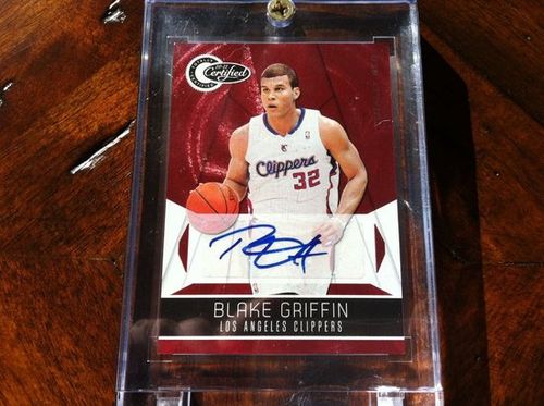 球星卡第220期格里芬限量3张红底色签字卡