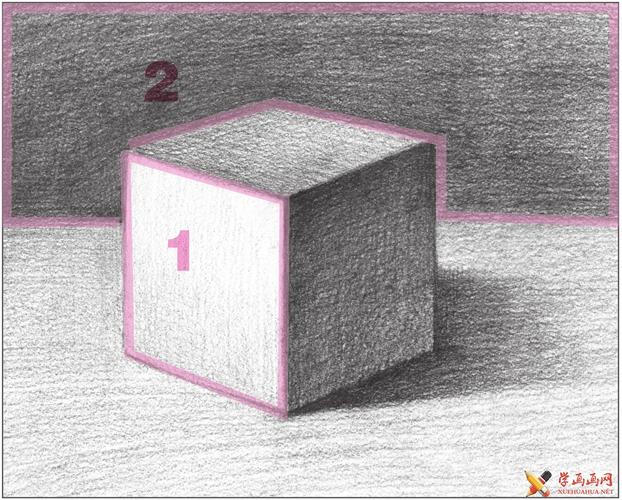 素描几何体_正方体的画法
