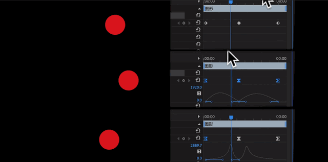 匀速度,加速度和减速度的速度变化,可调整素材的平滑度和运动轨迹