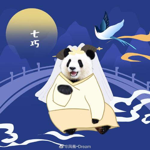 大熊猫七巧超话大熊猫七喜超话#七巧七喜080203生日#  一岁一礼,8岁