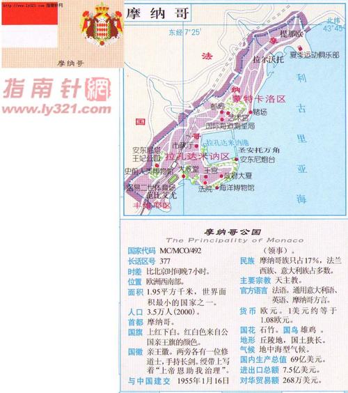 摩纳哥地图