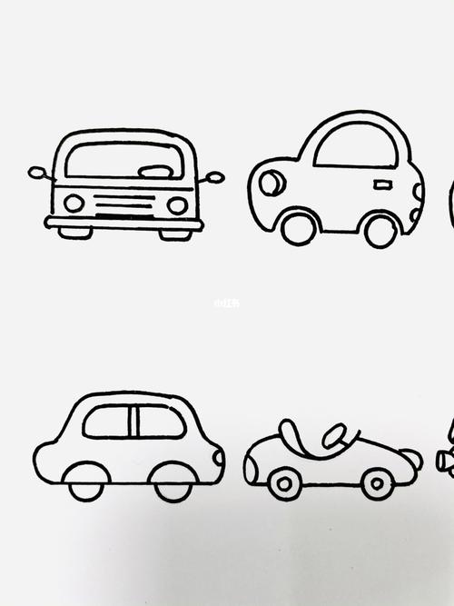 【简笔画】小汽车07_简笔画_后怎么样_寒假去哪玩_绘画_staedtler
