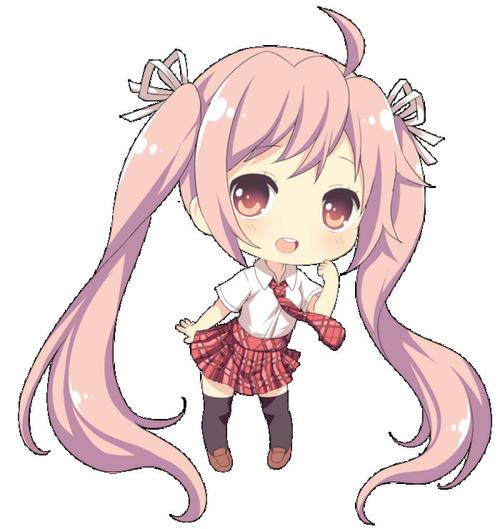 壁纸 二次元 少女 唯美 头像 萌 长发 小清新 女生 q版 双马尾