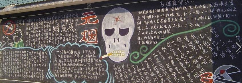 2020年禁烟知识黑板报
