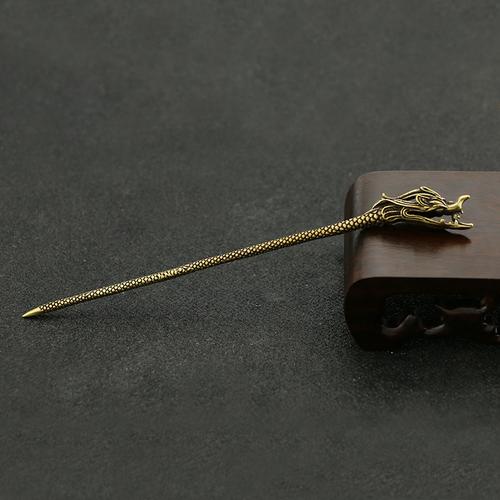 龙头抖音新款复古发簪古玩收藏个性簪头民族风发饰