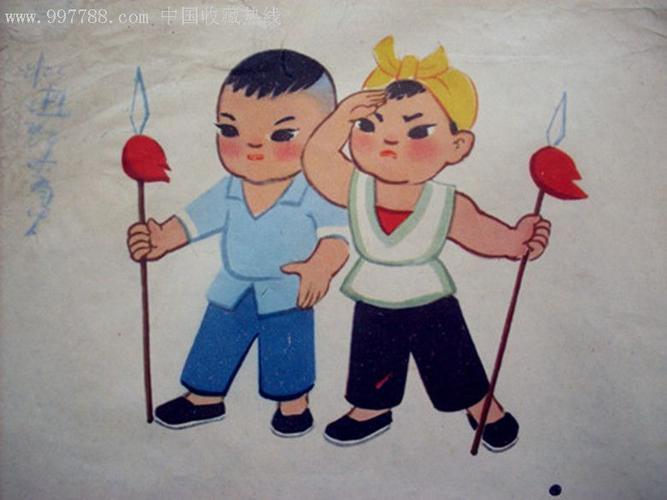 连环画式挂图画《儿童团智杀鬼子兵》(陈景凯.1978)
