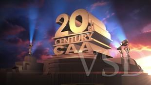 20世纪福克斯电影公司片头动画fox片头金色字体ae模板3dmax模板