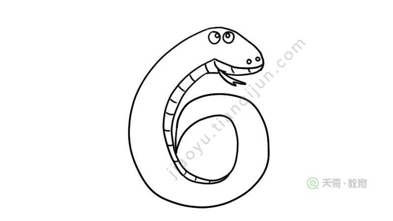 数字变小动物简笔画