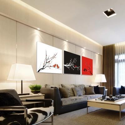 现代简约家居室内装饰画 枝头小鸟装饰画客厅酒店宾馆