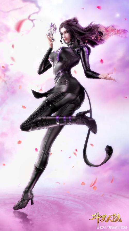 斗罗大陆:动漫壁纸 幽冥灵猫朱竹清,每一张壁纸都是