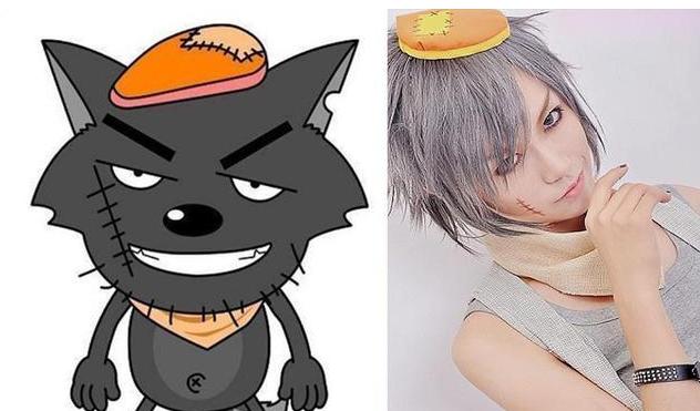 喜羊羊灰太狼真人cos:喜羊羊依旧帅气,看到灰太狼是心动的感觉