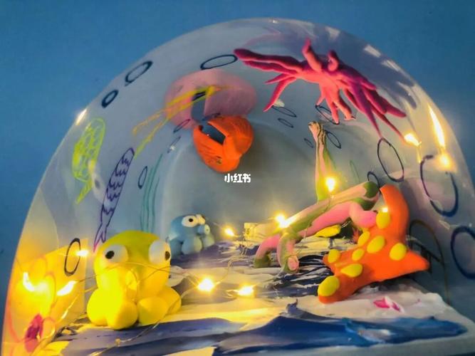 海洋馆创意手工diy_海洋馆_手工diy_动手能力_粘土_绘画_兴趣爱好