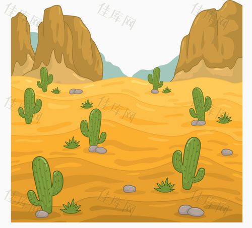 沙漠里仙人掌
