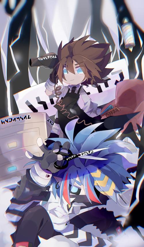 试着翻画了一下官方的那啥图……(草 原稿出处在凸凹世界 (私心打耀安