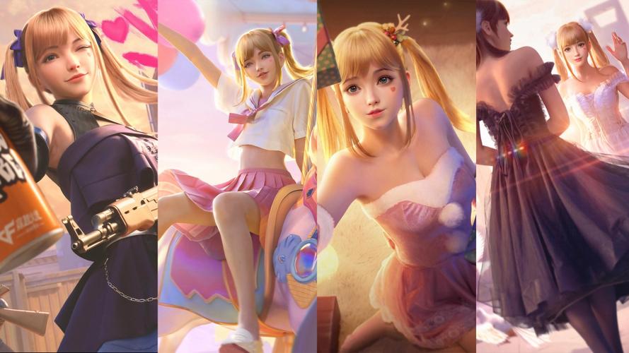 最新cf手游抖音穿越火线晴雅拼图4k游戏壁纸3840x2160