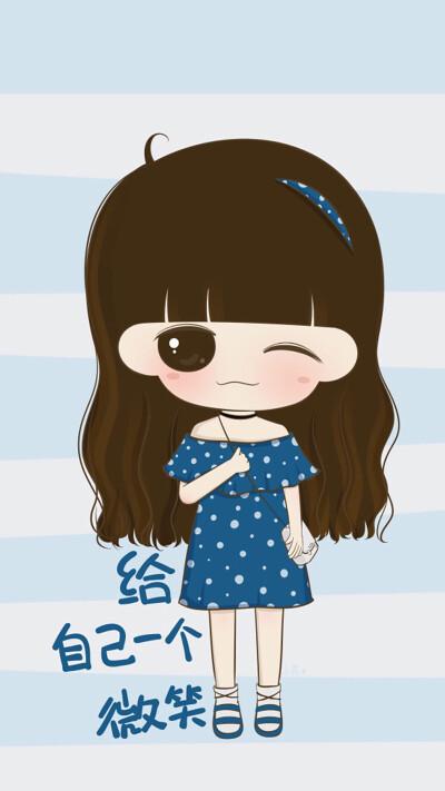 影视 女生 q版 微信 qq 微博 )女孩 韩国唯美插画手绘动漫卡通可爱