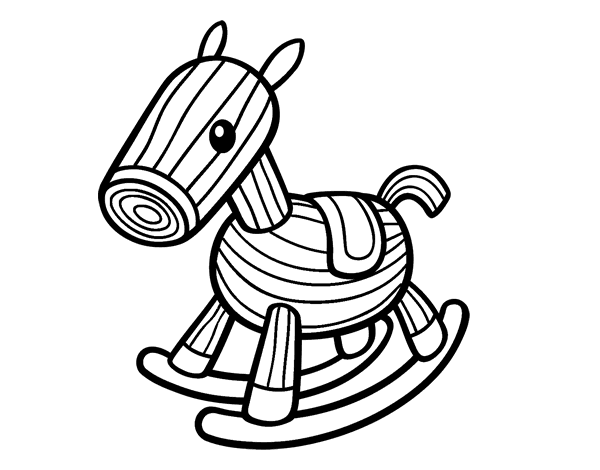 木马简笔画图片