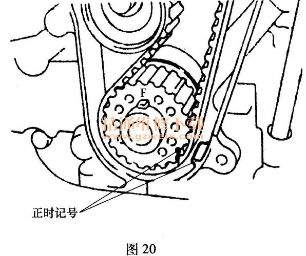 奇瑞qq(0. 8l sqr372)发动机正时链条拆卸方法