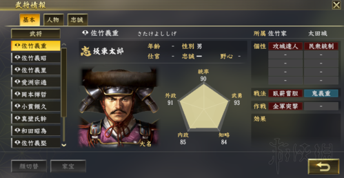 《信长之野望:大志》最强武将大全 什么武将厉害?