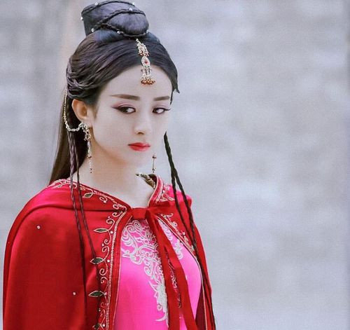 有翡赵丽颖红衣美赵丽颖9套古装红衣知否优雅花千骨邪媚霸气
