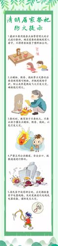 安全提示清明居家祭祀防火提示