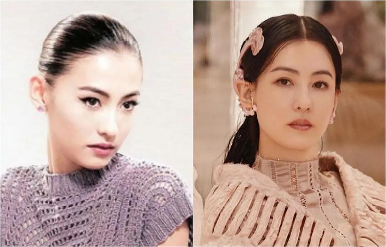 蓝小姐说早年为了让头发紧贴头皮,张柏芝还特意烫过离子烫,但张柏芝