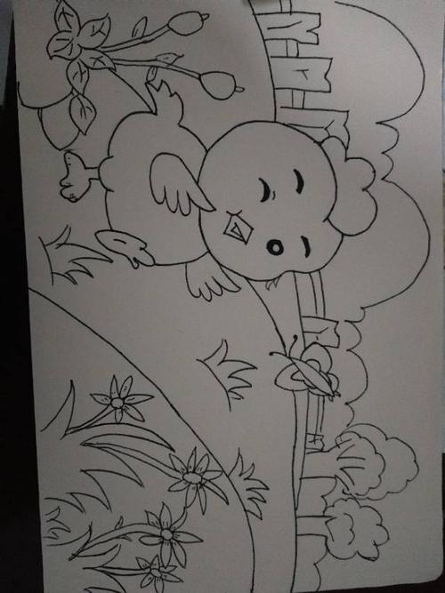 16高职幼师三班 李梦琪 简笔画